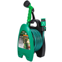 Шланг 10 м на котушці з пістолетом із розпилювачем 7 режимів для саду